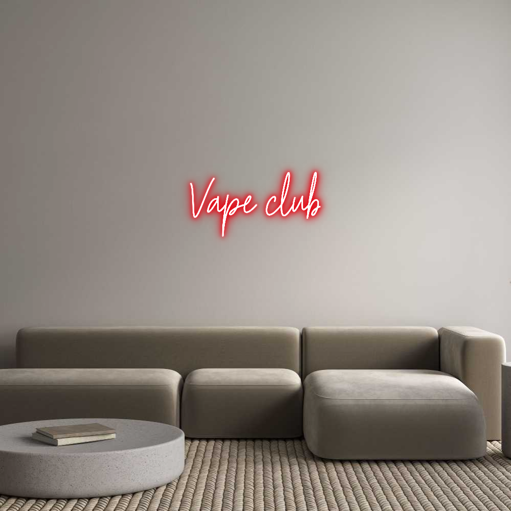 Custom Neon Text - Vape club