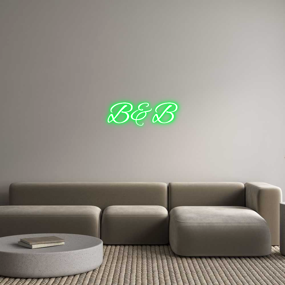 Custom Neon Text - B&B