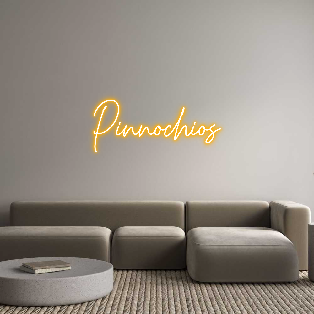 Custom Neon Text - Pinnochios