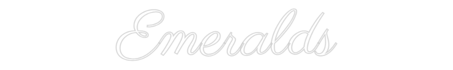 Custom Neon Text - Emeralds