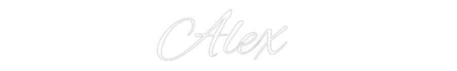 Custom Neon Text - Alex