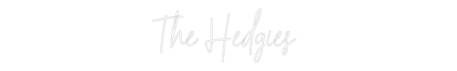 Custom Neon Text - The Hedgies