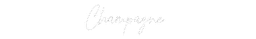 Custom Neon Text - Champagne