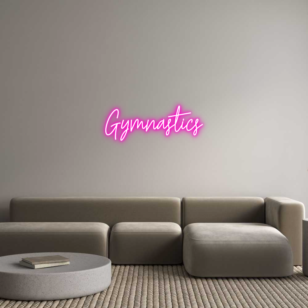 Custom Neon Text- Gymnastics