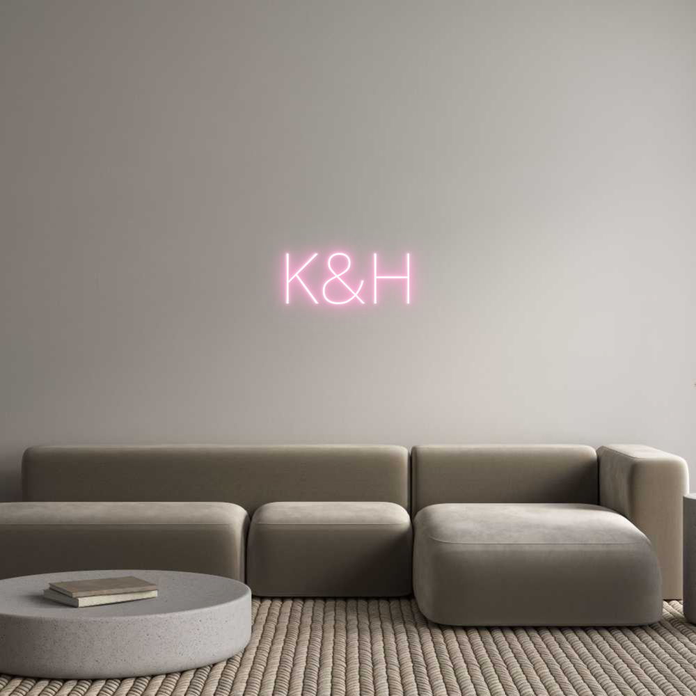 Custom Neon Text- K&H