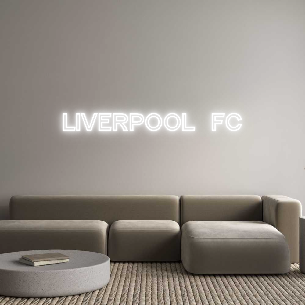 Custom Neon Text - Liverpool  fc