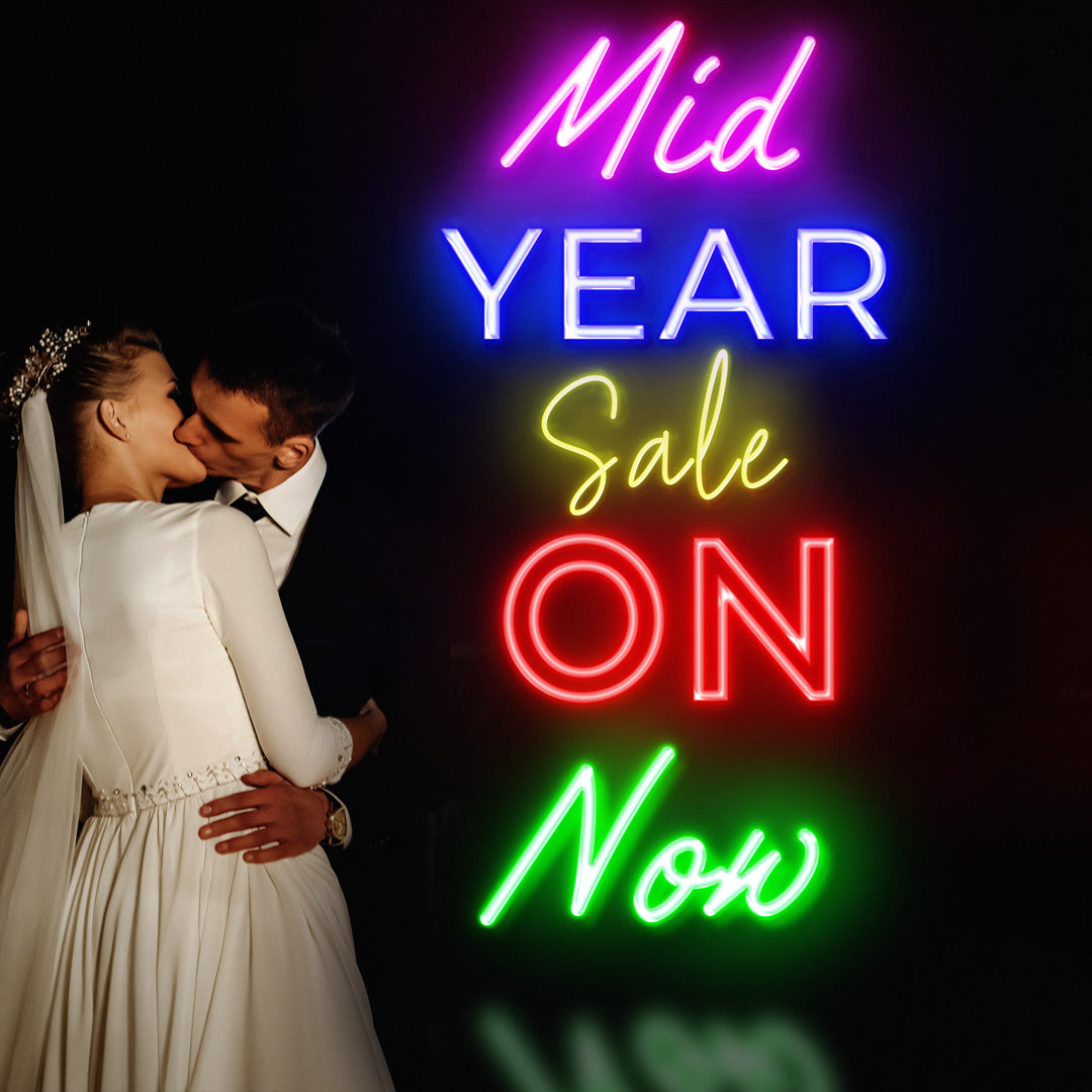 Neon Signs For Weddings - Custom LED Lights - High Quality Personalised Text - 3 Year Warranty - Mid Year Sale