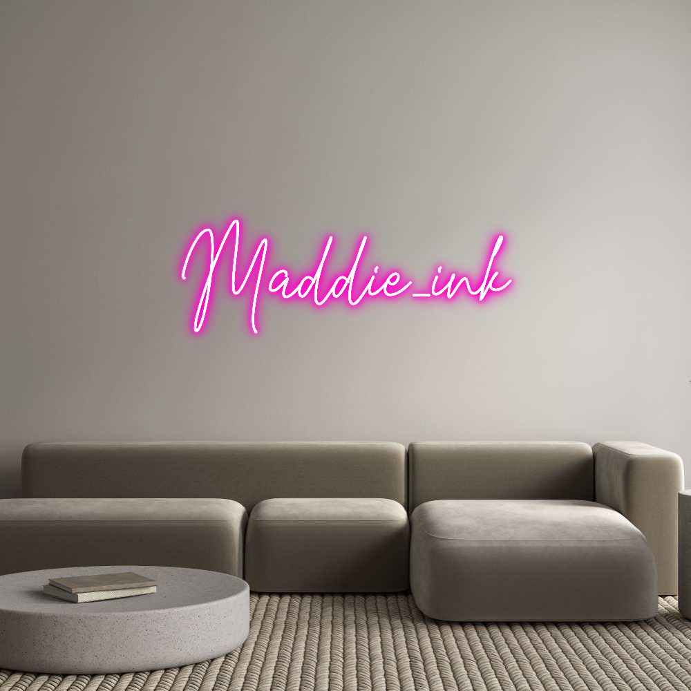 Custom Neon Text - Maddie_ink