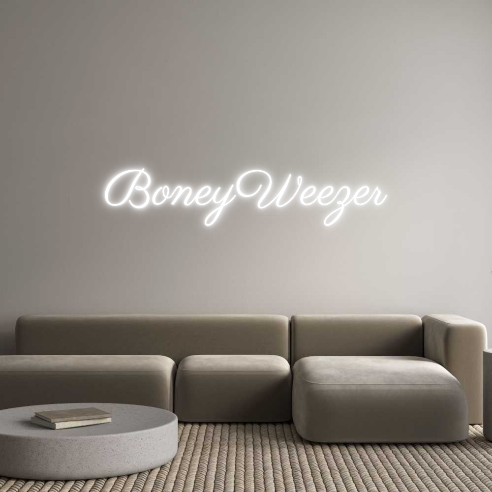 Custom Neon Text - BoneyWeezer