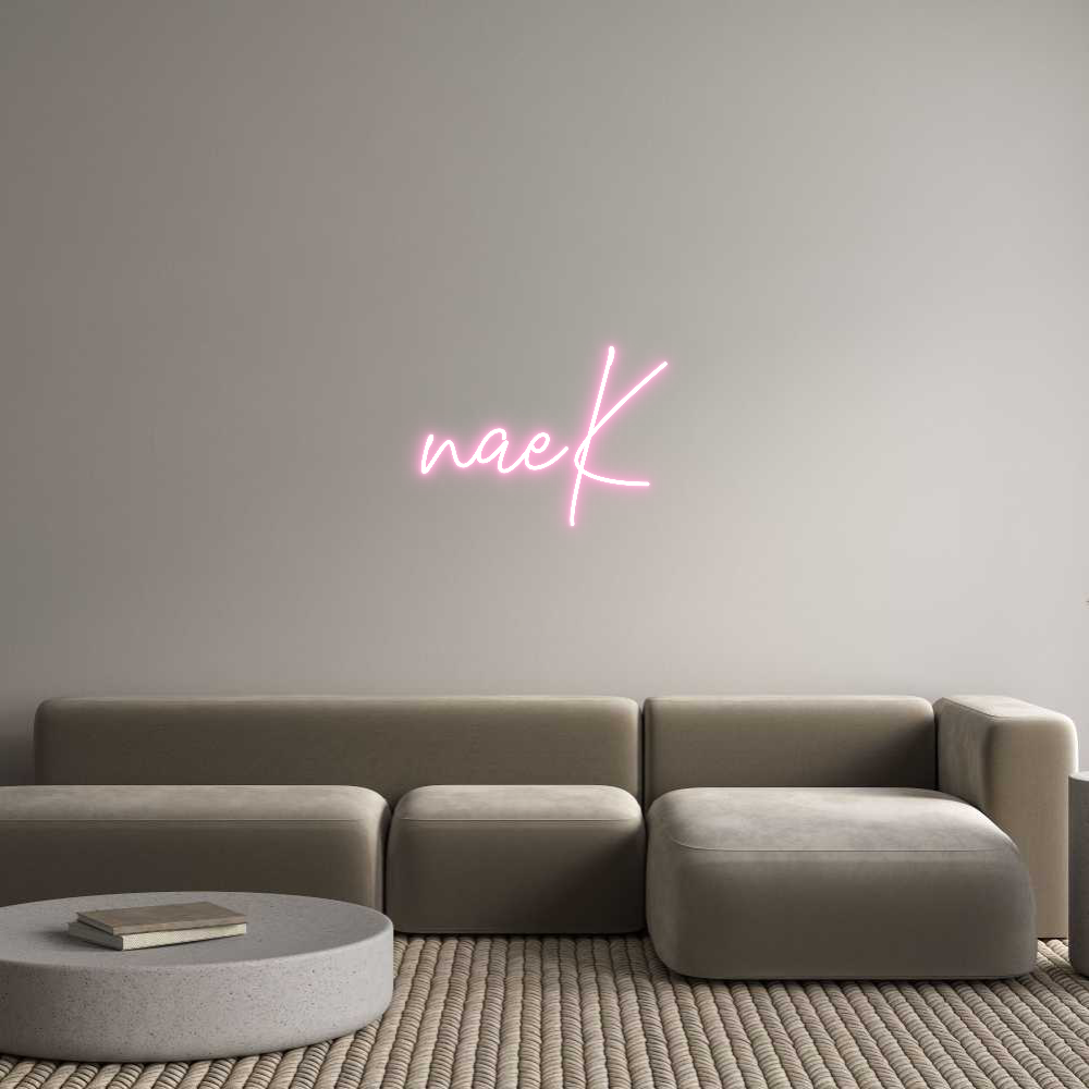 Custom Neon Text - naeK