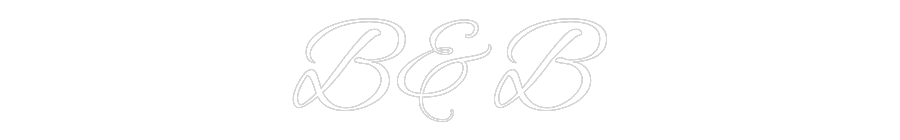 Custom Neon Text - B&B