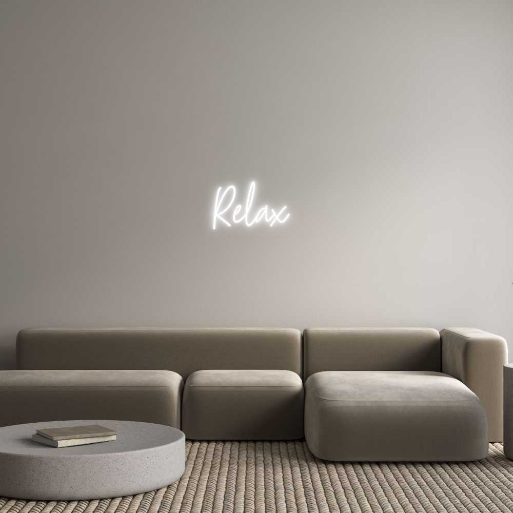 Custom Neon Text - Relax