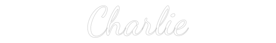 Custom Neon Text - Charlie