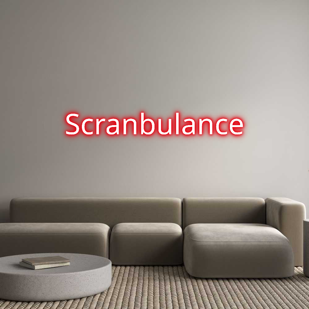 Custom Neon Text - Scranbulance