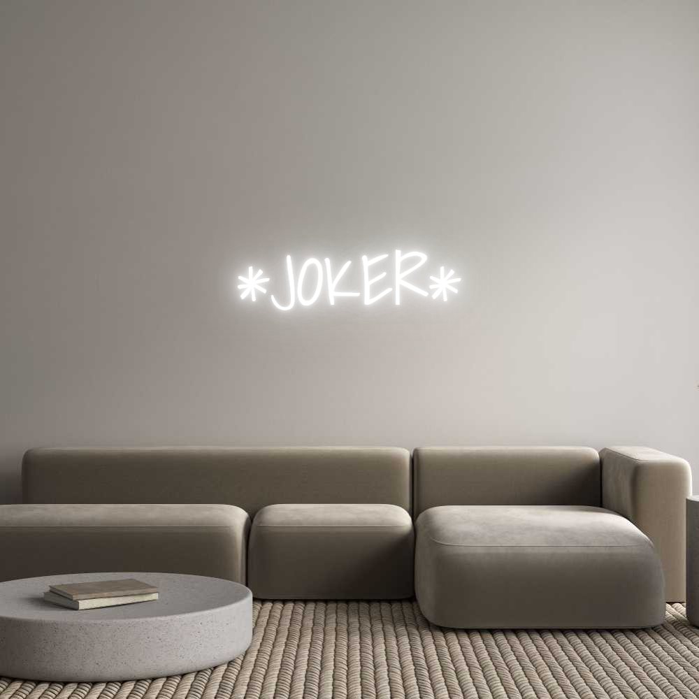 Custom Neon Text - *JOKER*
