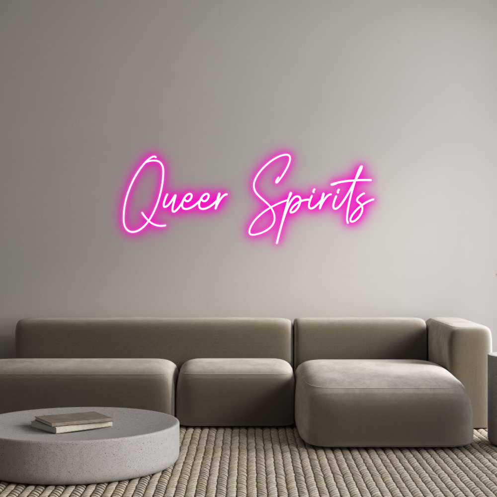 Custom Neon Text - Queer Spirits