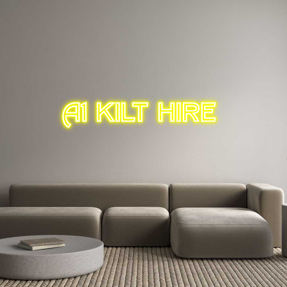 Custom Neon Text - A1 Kilt Hire