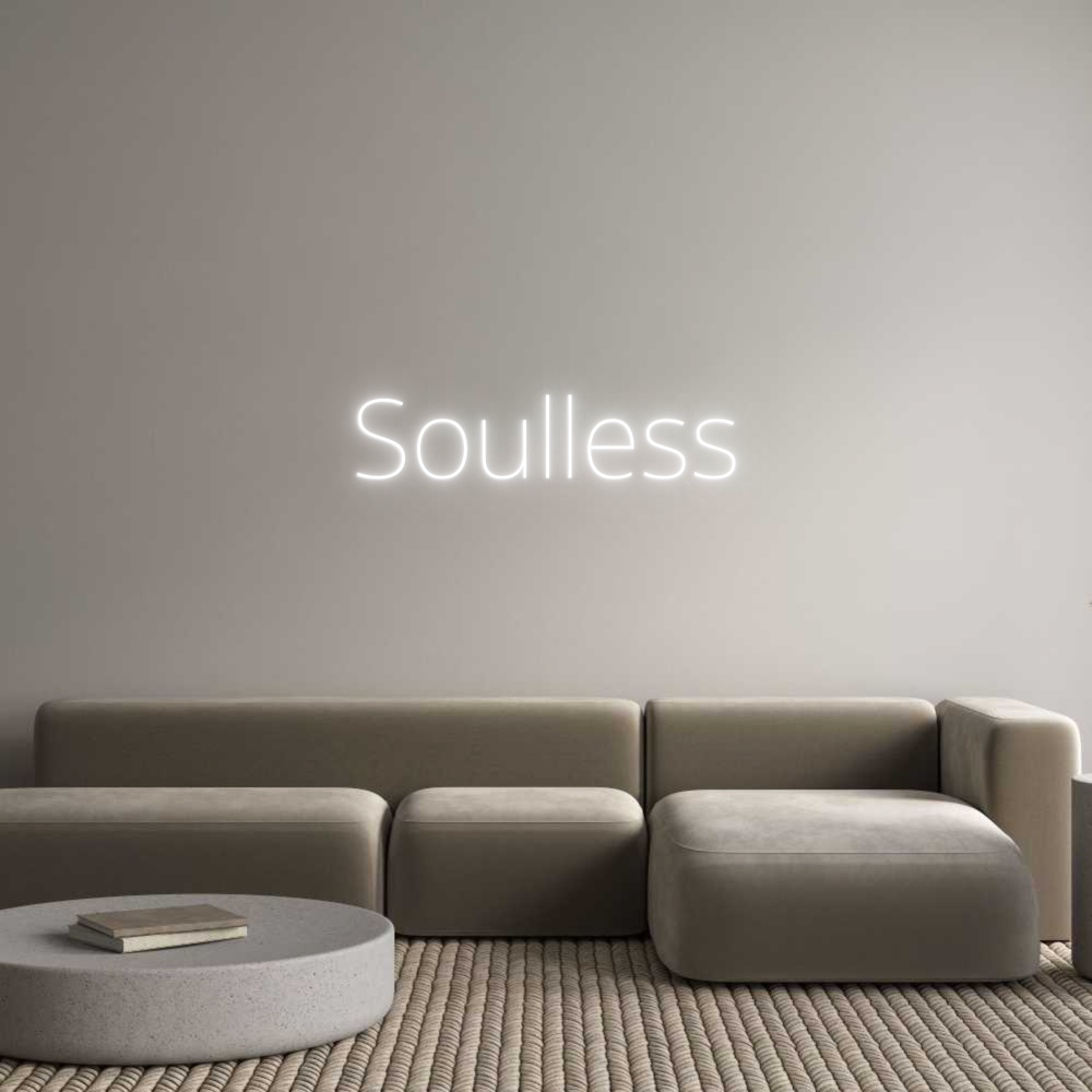 Custom Neon Text - Soulless