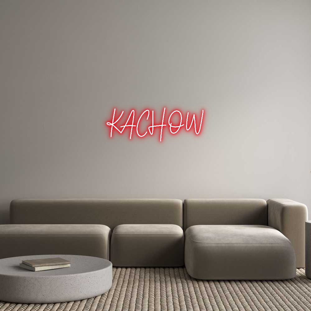 Custom Neon Text - KACHOW