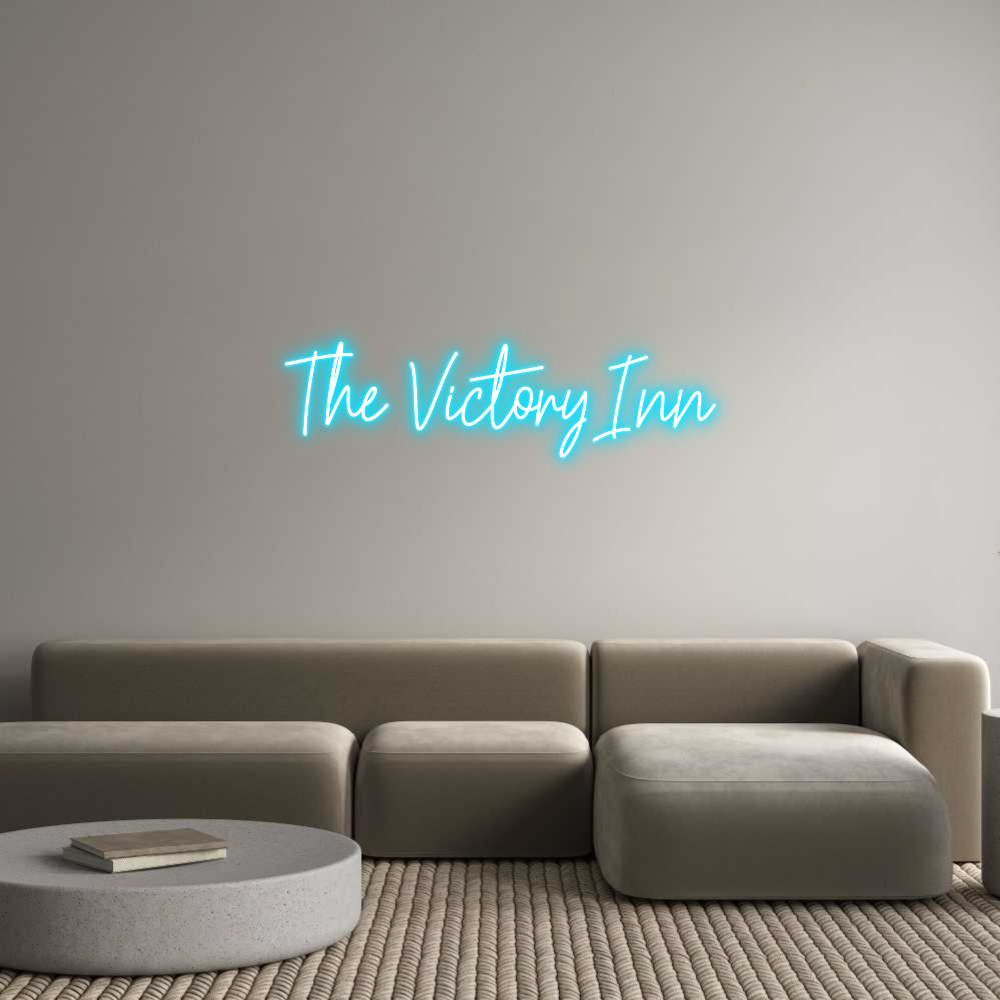 Custom Neon Text - The Victory Inn