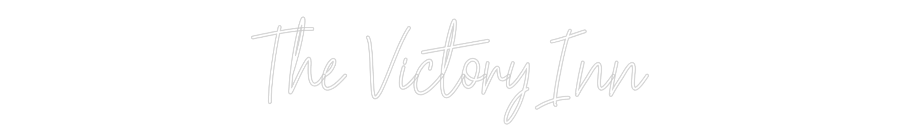 Custom Neon Text - The Victory Inn