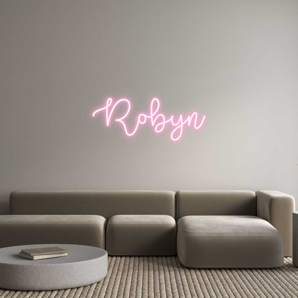 Custom Neon Text - Robyn