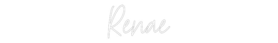 Custom Neon Text - Renae