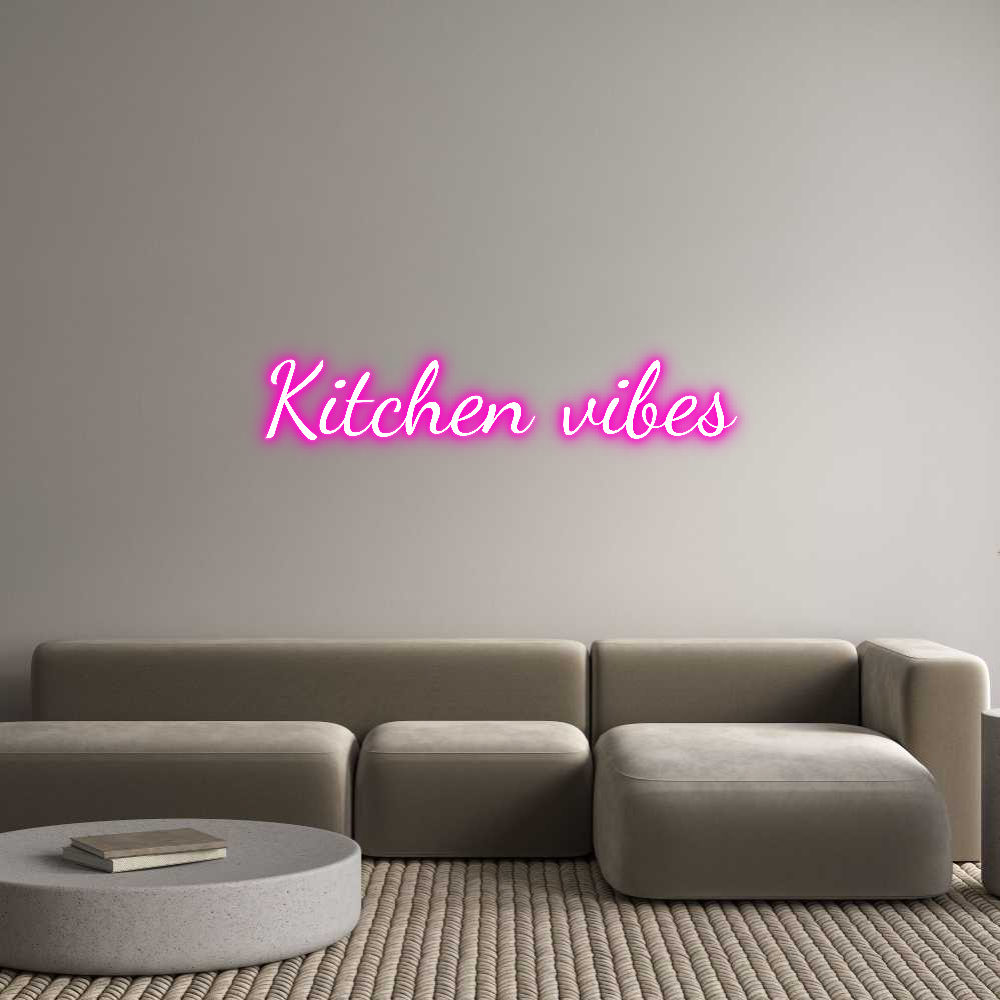 Custom Neon Text - Kitchen vibes