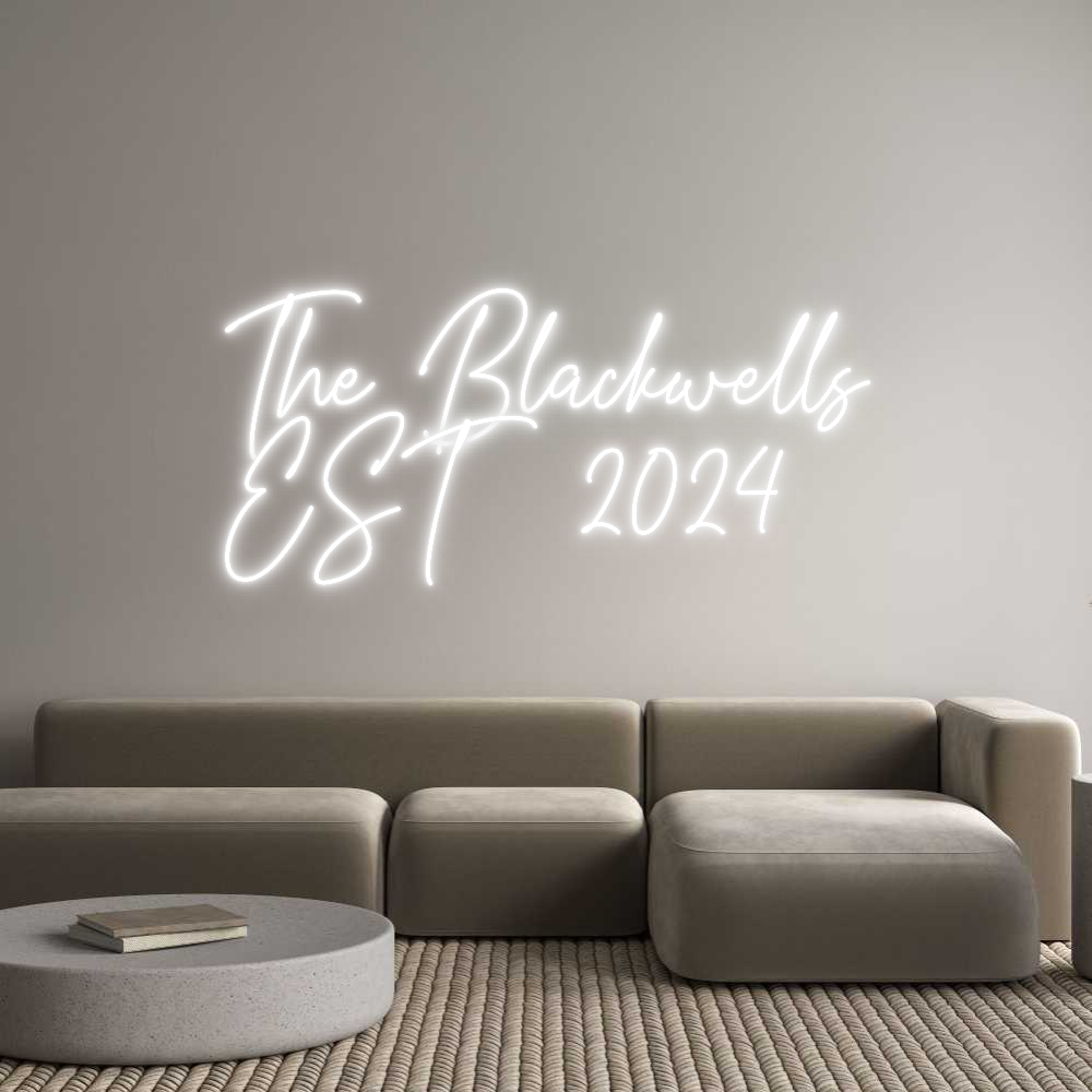 Custom Neon Text - The Blackwell...