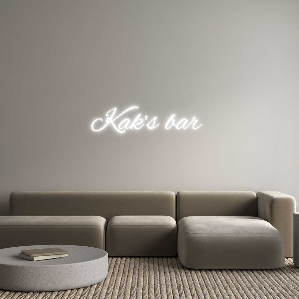 Custom Neon Text - Kak’s bar