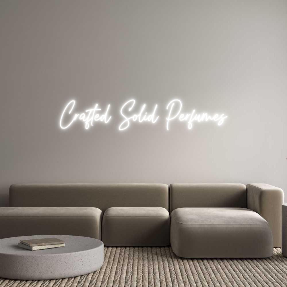 Custom Neon Text - Crafted Solid...