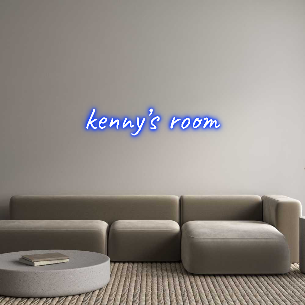 Custom Neon Text - kenny’s room