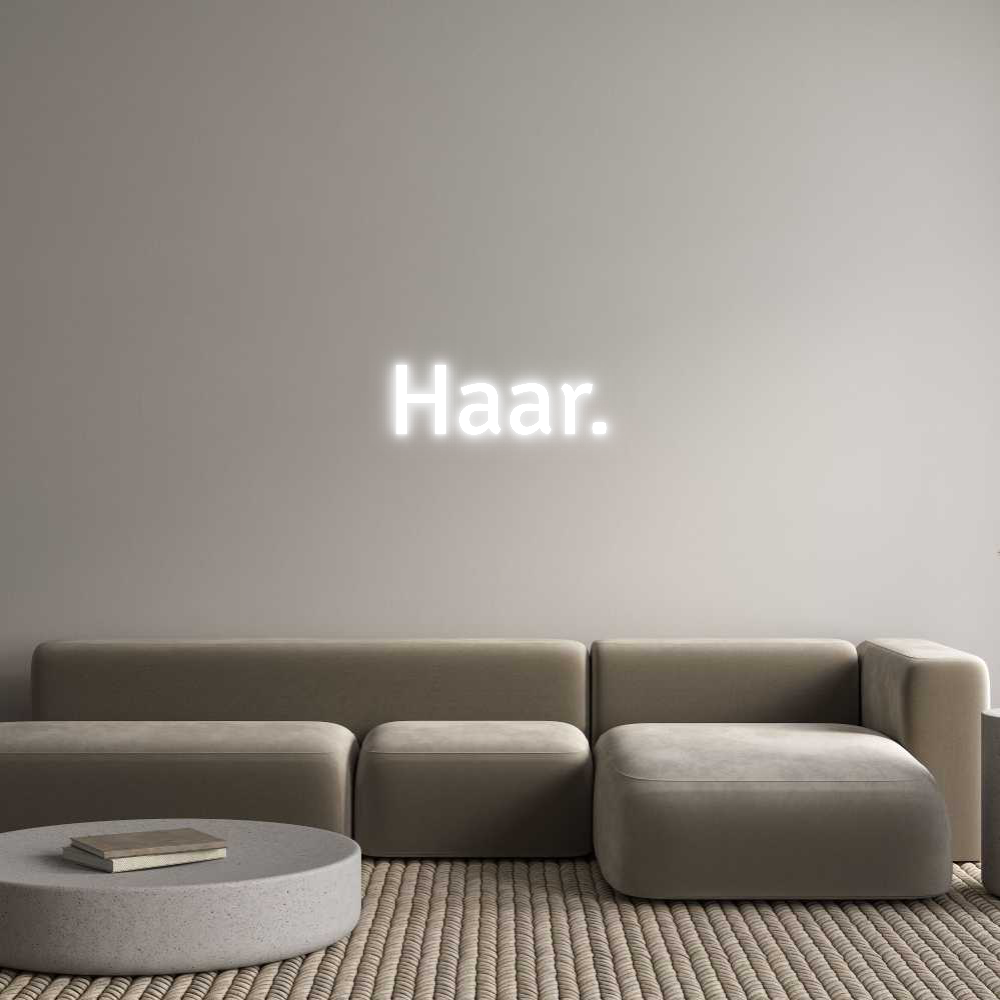 Custom Neon Text - Haar.