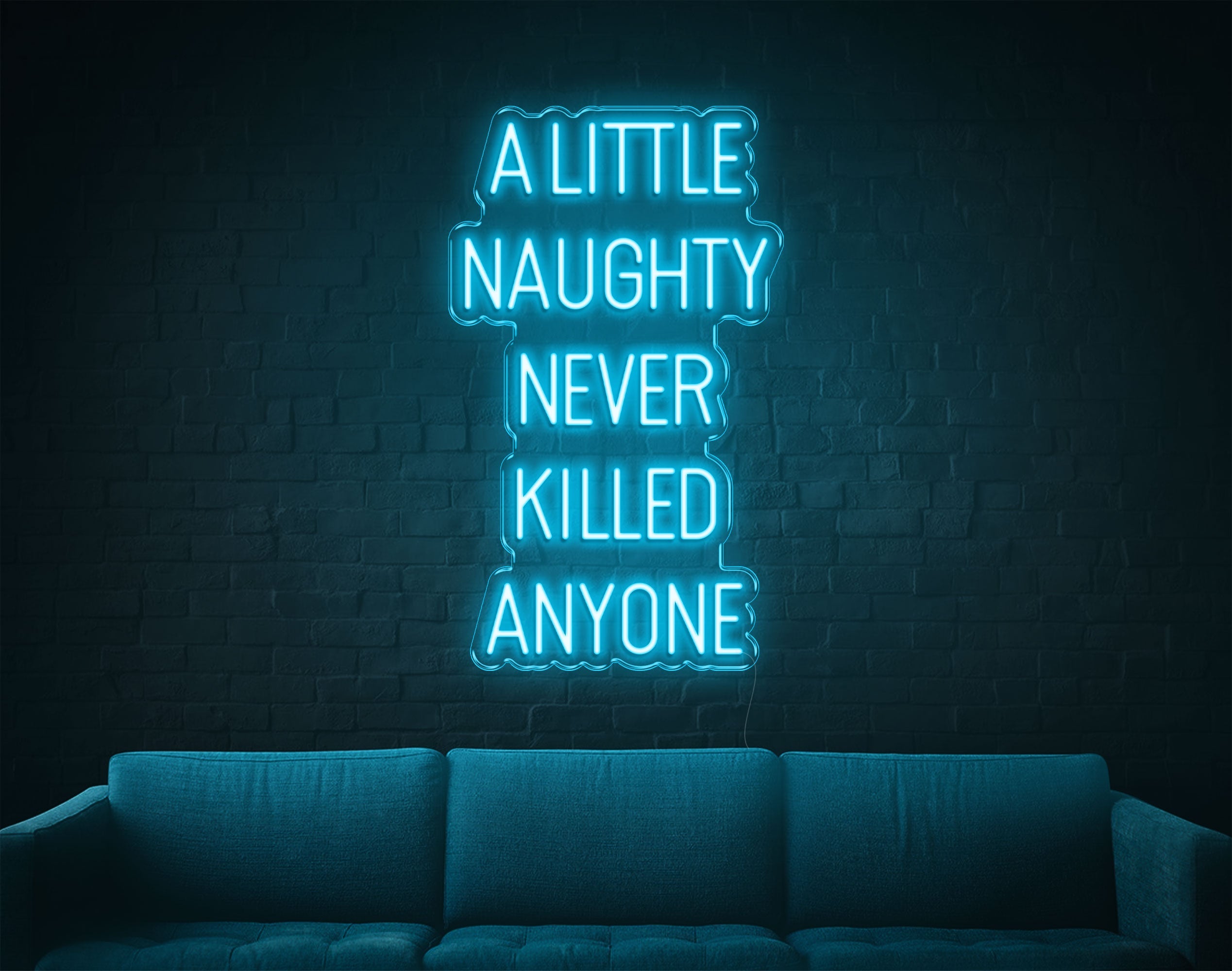 A Little Naughty Never Killed Anyone LED Neon Sign