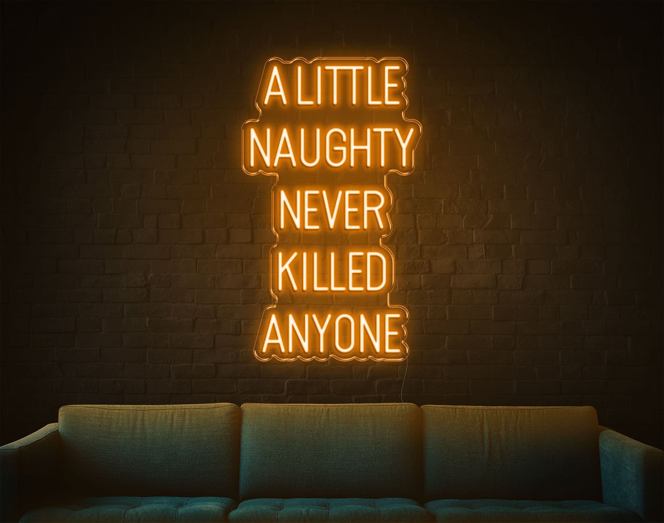 A Little Naughty Never Killed Anyone LED Neon Sign