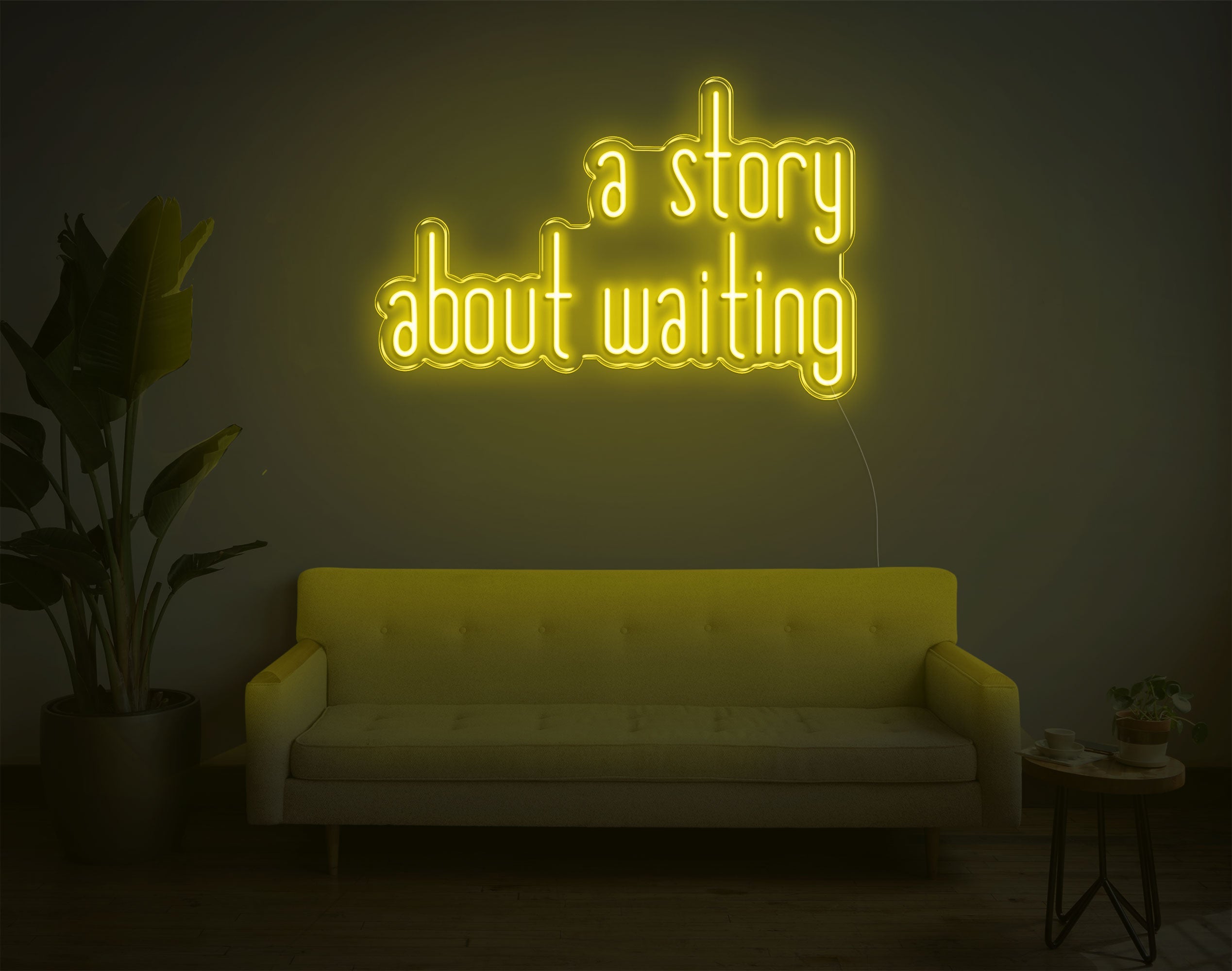 A Story About Waiting LED Neon Sign