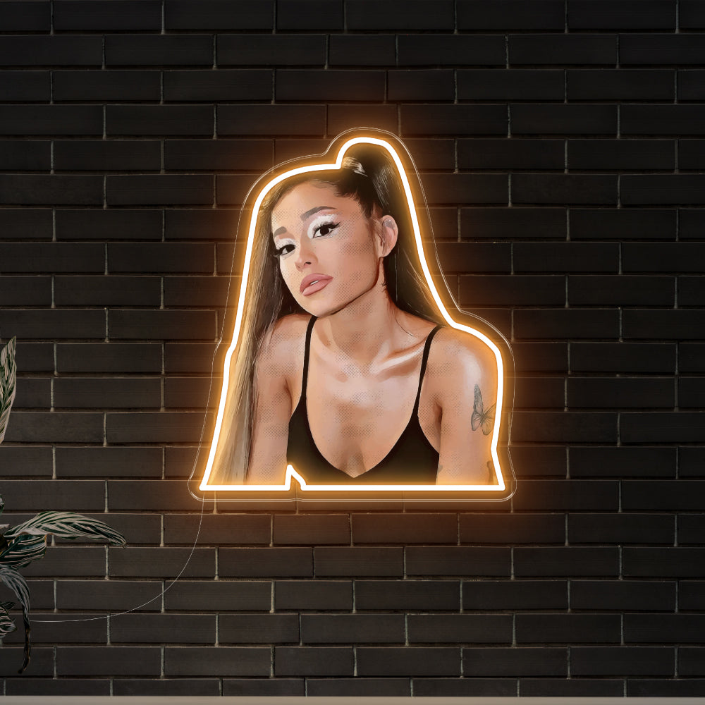 Ariana Grande Neon Art