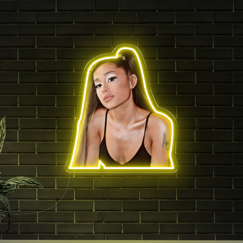 Ariana Grande Neon Art