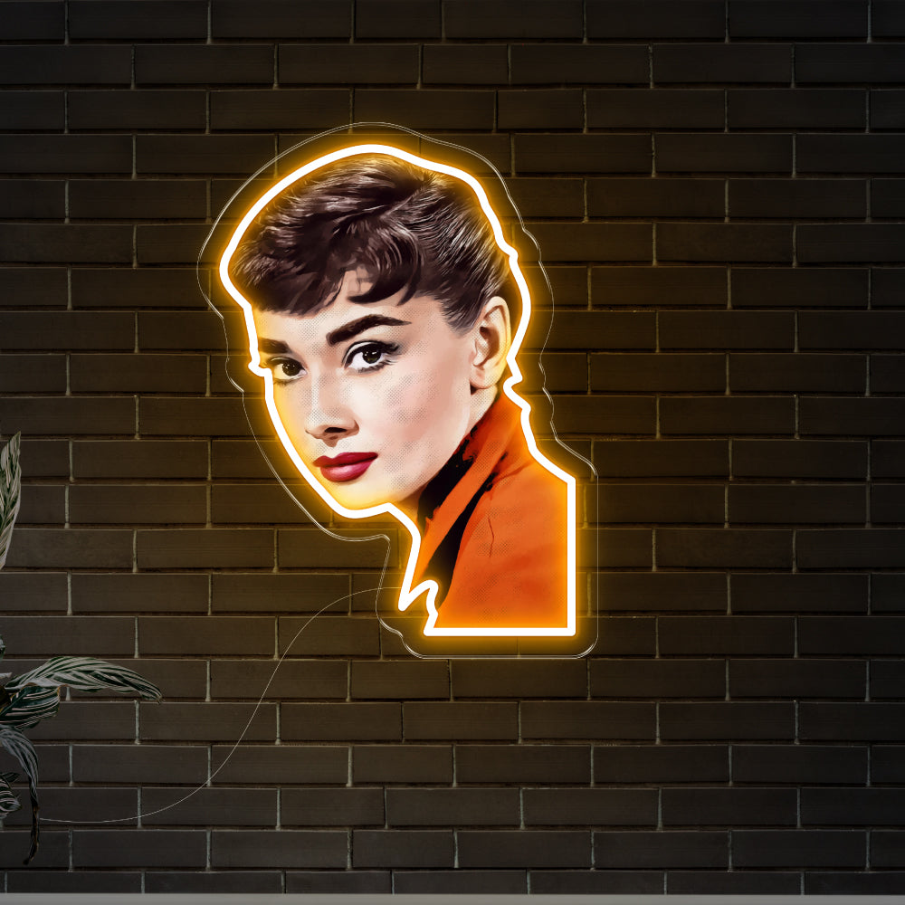 Audrey Hepburn Neon Art