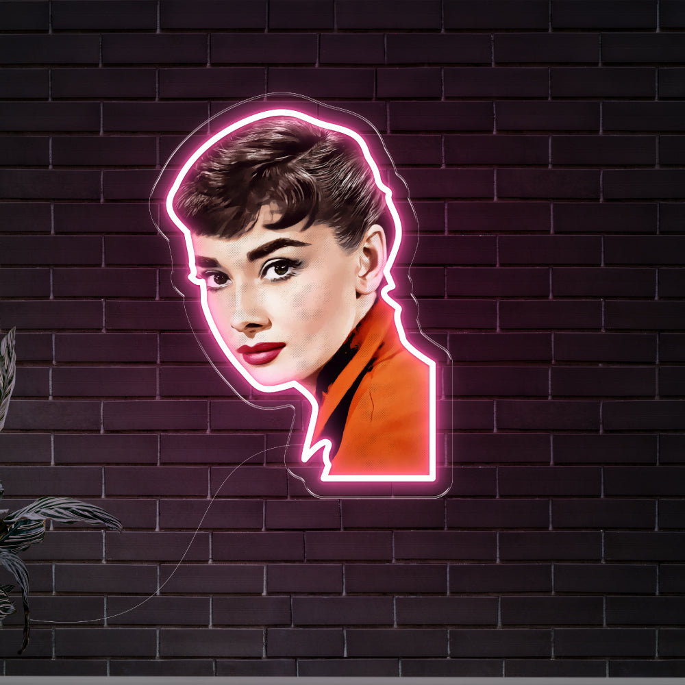 Audrey Hepburn Neon Art