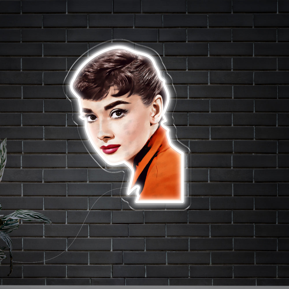 Audrey Hepburn Neon Art