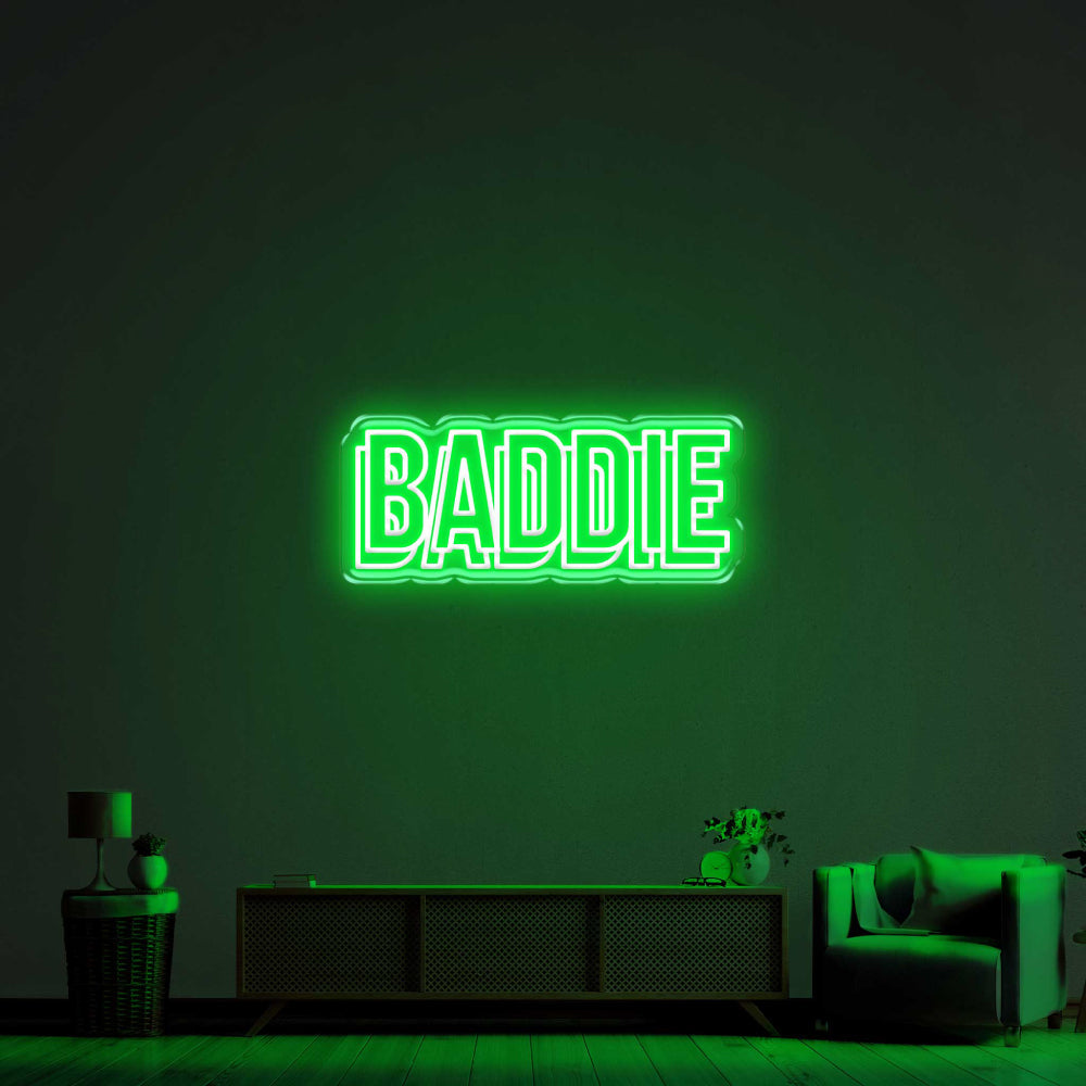 Baddie Double LED Neon Sign