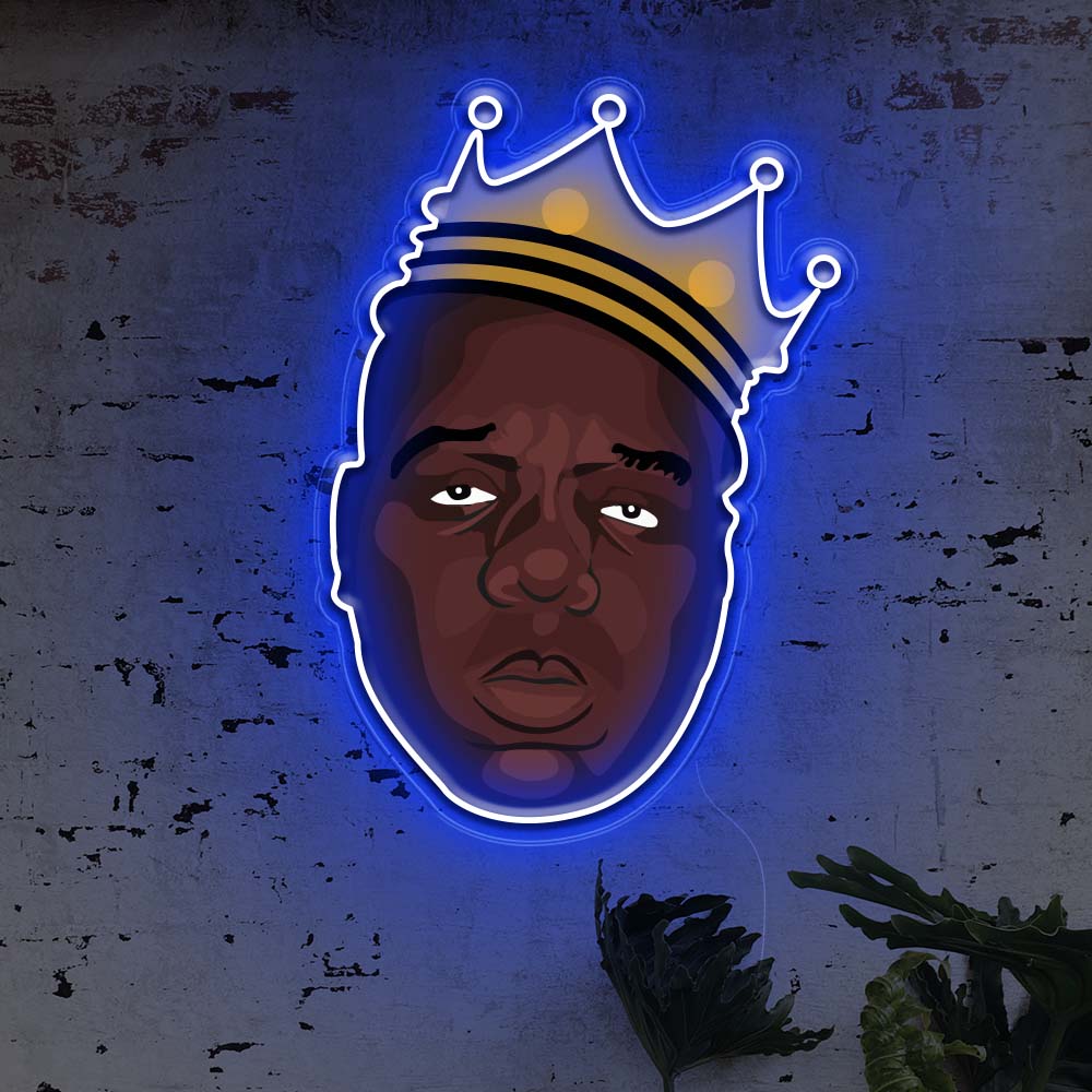 Biggie Smalls Neon Art