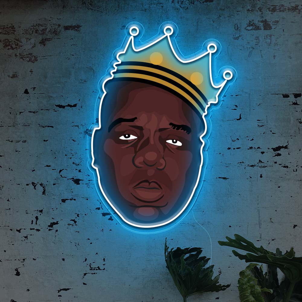 Biggie Smalls Neon Art