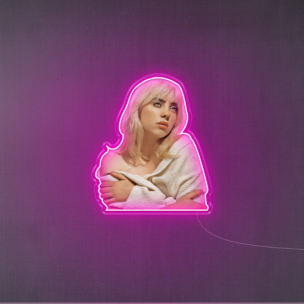 Billie Eilish Neon Art