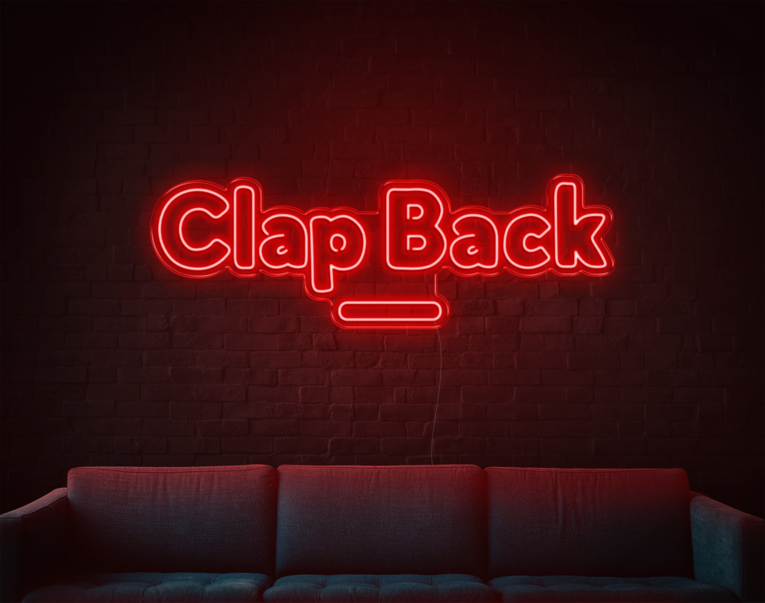 Clap Back LED Neon Sign