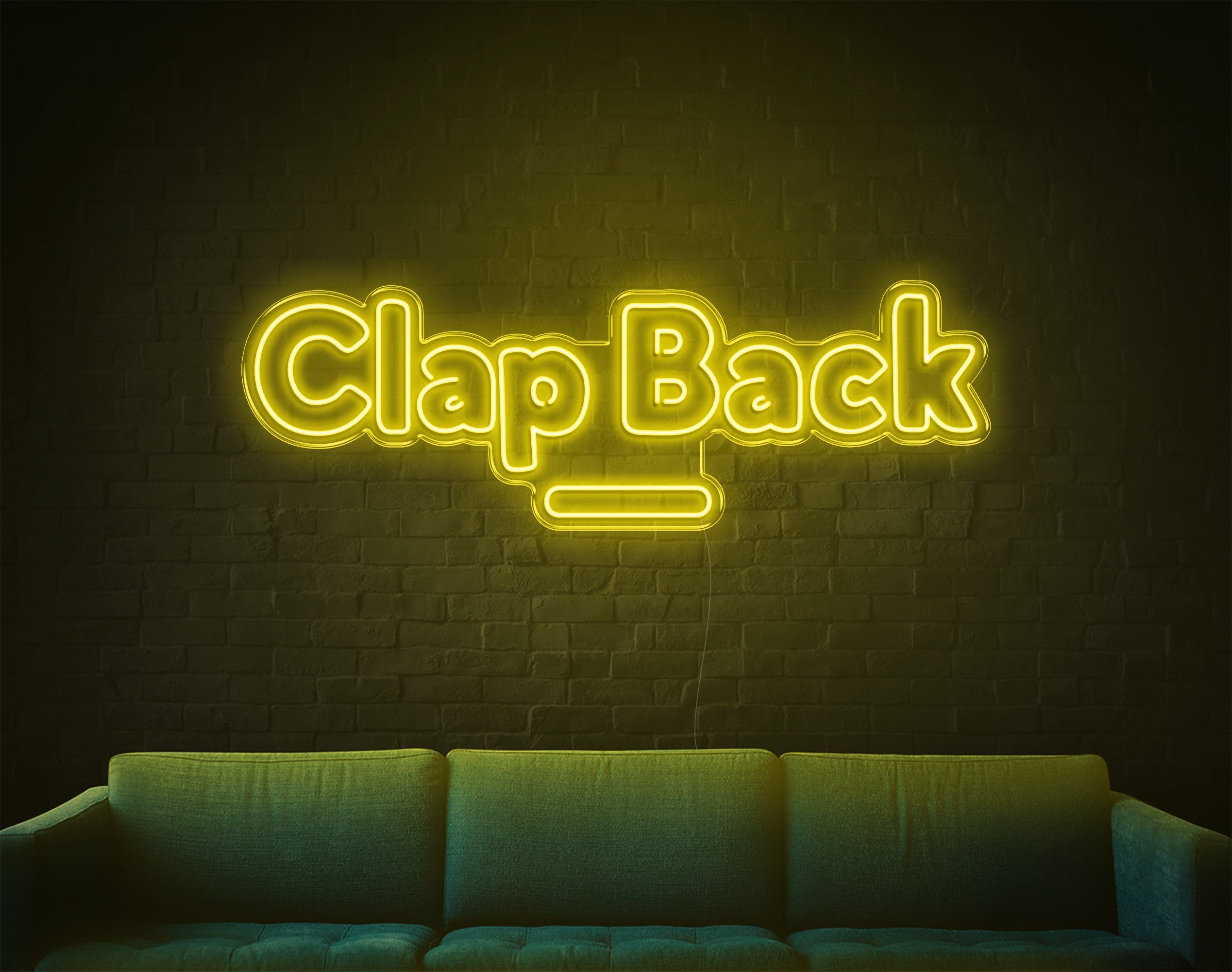 Clap Back LED Neon Sign