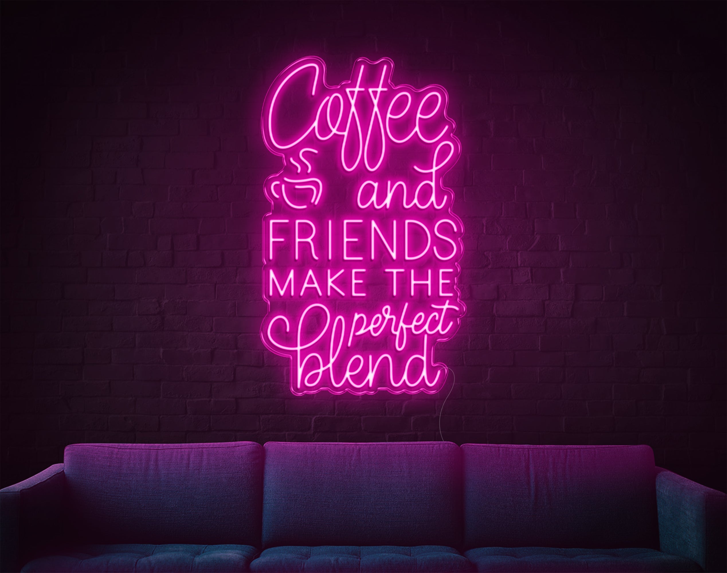 Coffee And Friends LED Neon Sign