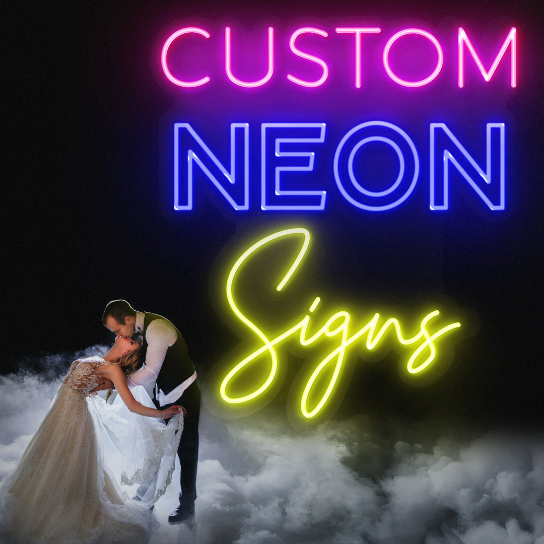 Neon Signs For Weddings - Custom LED Lights - High Quality Personalised Text - 3 Year Warranty