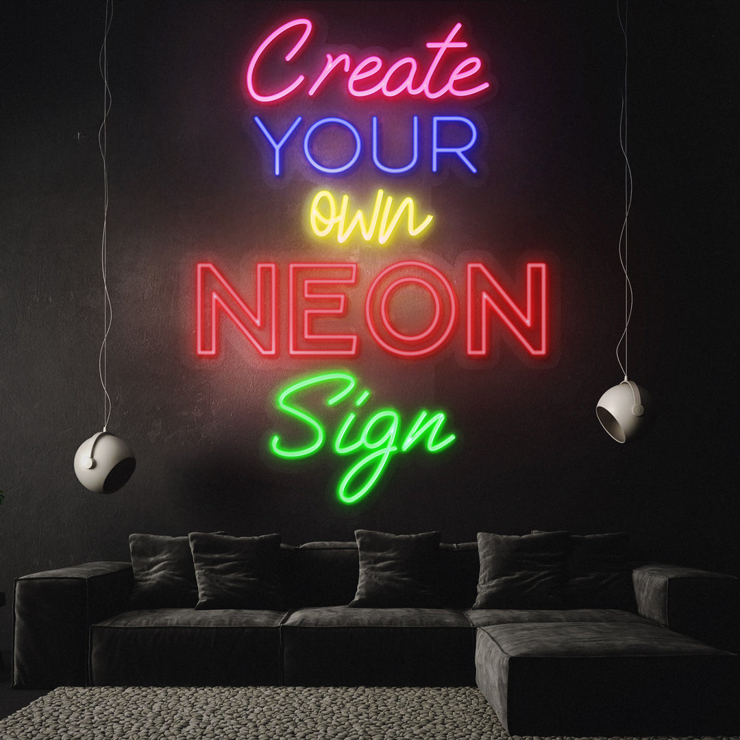 Neon Lights For Room - Custom Neon Wall Sign - Guaranteed Safety & Durability - Personalised Text - 3 Year Warranty